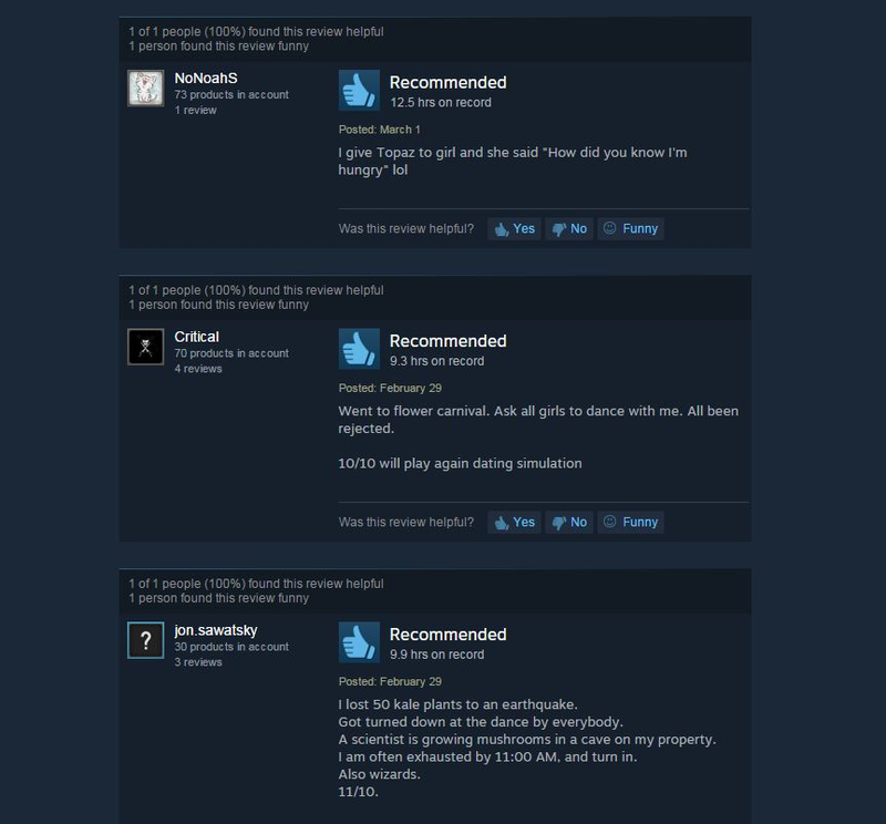 Illustration for article titled Stardew Valley, As Told By Steam Reviews